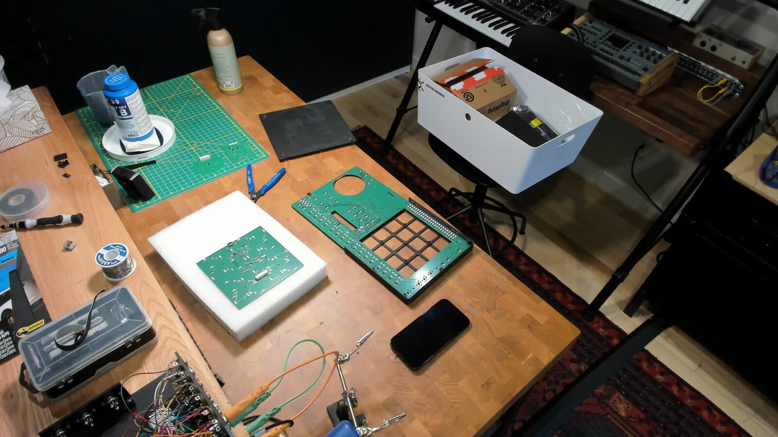 The workbench, seen from above